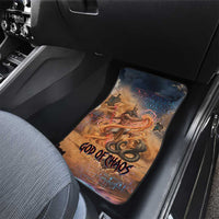 Seth Serpent Car Mats Sandstorm Egyptian Chaos God in Ancient Desert Tones