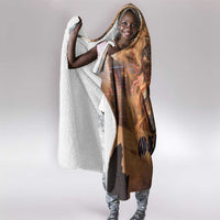 Seth Serpent Hooded Blanket Sandstorm Egyptian Chaos God in Ancient Desert Tones