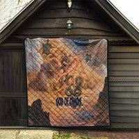Seth Serpent Quilt Sandstorm Egyptian Chaos God in Ancient Desert Tones