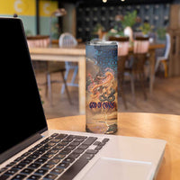 Seth Serpent Skinny Tumbler Sandstorm Egyptian Chaos God in Ancient Desert Tones