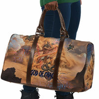 Seth Serpent Travel Bag Sandstorm Egyptian Chaos God in Ancient Desert Tones