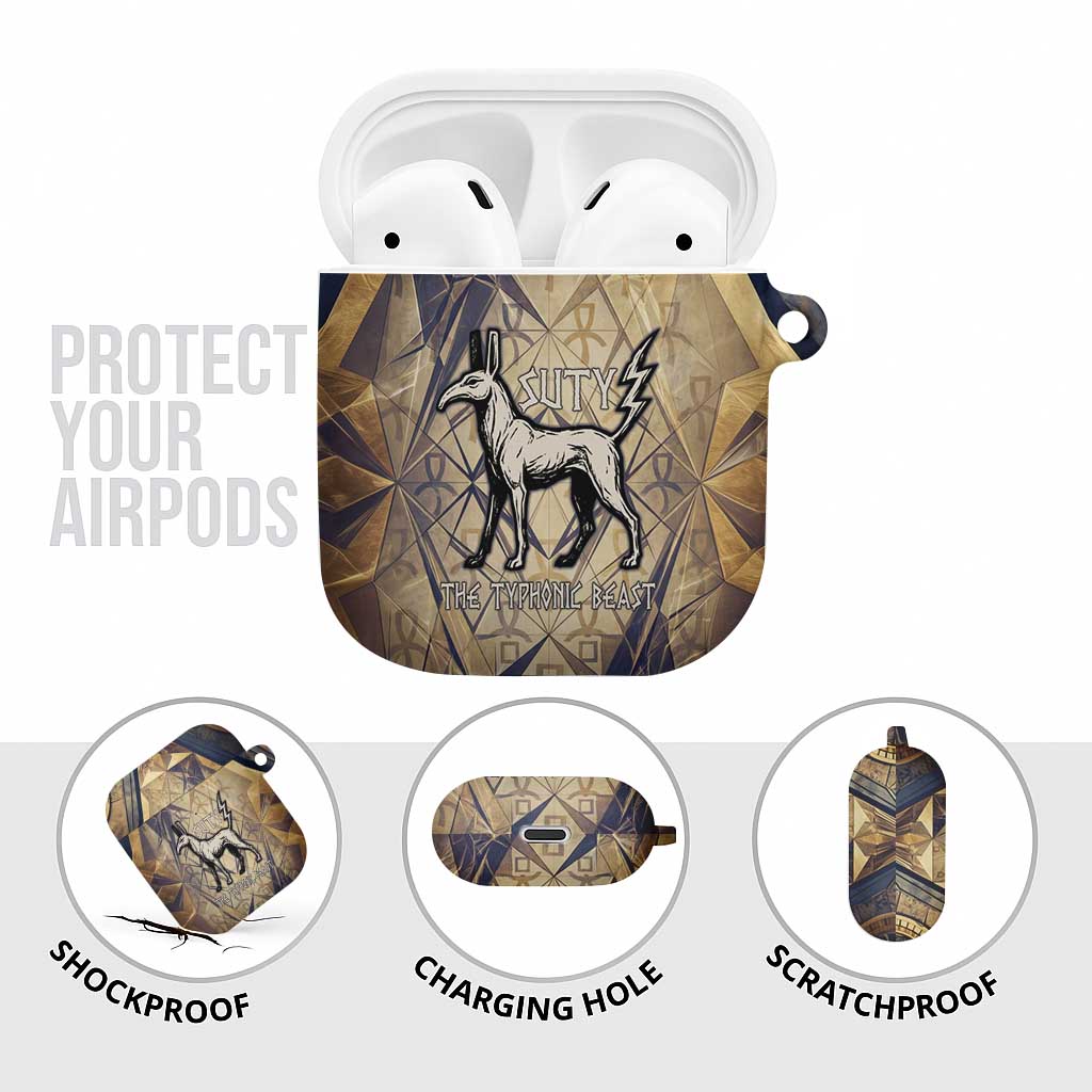 Suty AirPods Case with Typhonic Beast Staff Ancient Egypt Symbolism