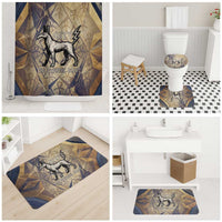 Suty Bathroom Set with Typhonic Beast Staff Ancient Egypt Symbolism