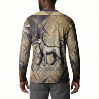 Suty Button Sweatshirt with Typhonic Beast Staff Ancient Egypt Symbolism