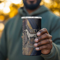 Suty 4 in 1 Can Cooler Tumbler with Typhonic Beast Staff Ancient Egypt Symbolism