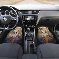Suty Car Mats with Typhonic Beast Staff Ancient Egypt Symbolism