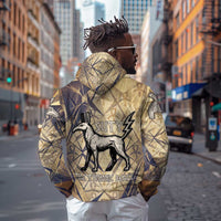 Suty Hoodie with Typhonic Beast Staff Ancient Egypt Symbolism