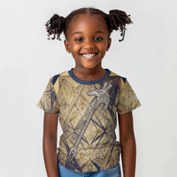 Suty Kid T shirt with Typhonic Beast Staff Ancient Egypt Symbolism