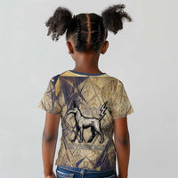 Suty Kid T shirt with Typhonic Beast Staff Ancient Egypt Symbolism