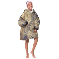 Suty Kid Wearable Blanket Hoodie with Typhonic Beast Staff Ancient Egypt Symbolism