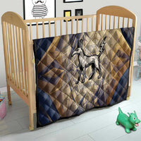 Suty Quilt with Typhonic Beast Staff Ancient Egypt Symbolism