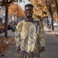 Suty Sweatshirt with Typhonic Beast Staff Ancient Egypt Symbolism