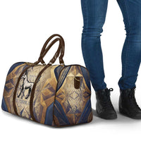 Suty Travel Bag with Typhonic Beast Staff Ancient Egypt Symbolism