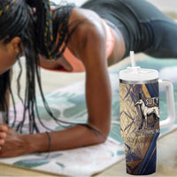 Suty Tumbler With Handle with Typhonic Beast Staff Ancient Egypt Symbolism