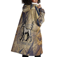 Suty Wearable Blanket Hoodie with Typhonic Beast Staff Ancient Egypt Symbolism