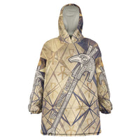 Suty Wearable Blanket Hoodie with Typhonic Beast Staff Ancient Egypt Symbolism
