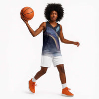 Shu Celestial Constellations Basketball Jersey Rainbow Ancient Egyptian Sky Deity Theme