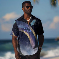 Shu Celestial Constellations Hawaiian Shirt Rainbow Ancient Egyptian Sky Deity Theme