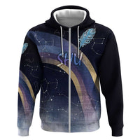 Shu Celestial Constellations Hoodie Rainbow Ancient Egyptian Sky Deity Theme