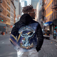 Shu Celestial Constellations Hoodie Rainbow Ancient Egyptian Sky Deity Theme