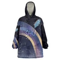 Shu Celestial Constellations Kid Wearable Blanket Hoodie Rainbow Ancient Egyptian Sky Deity Theme