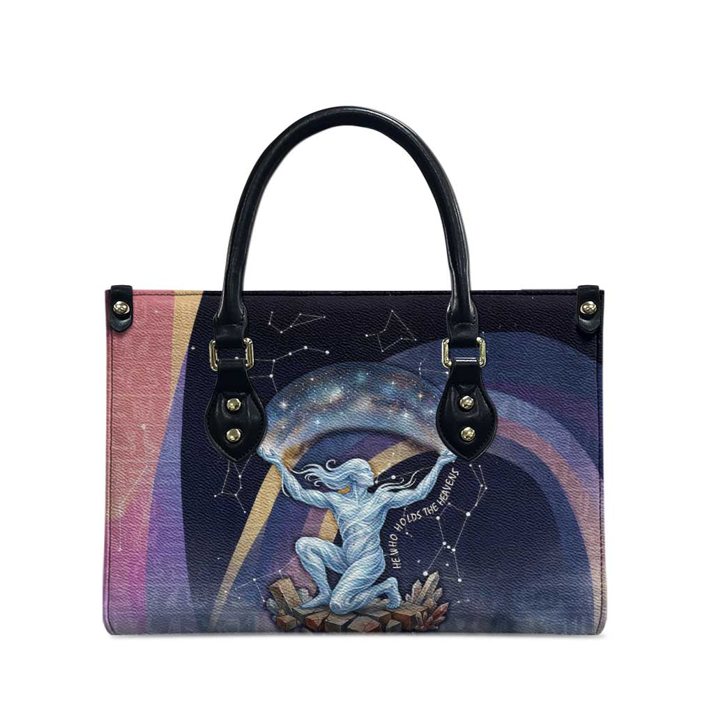 Shu Celestial Constellations Leather Bag Rainbow Ancient Egyptian Sky Deity Theme