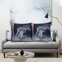 Shu Celestial Constellations Pillow Cover Rainbow Ancient Egyptian Sky Deity Theme