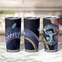 Shu Celestial Constellations Tumbler Cup Rainbow Ancient Egyptian Sky Deity Theme