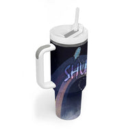Shu Celestial Constellations Tumbler With Handle Rainbow Ancient Egyptian Sky Deity Theme