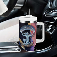 Shu Celestial Constellations Tumbler With Handle Rainbow Ancient Egyptian Sky Deity Theme