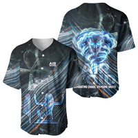Shu Air Void Egyptian Baseball Jersey with Storm God and Ankh Ancient Mythology