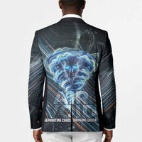 Shu Air Void Egyptian Blazer with Storm God and Ankh Ancient Mythology