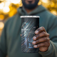 Shu Air Void Egyptian 4 in 1 Can Cooler Tumbler with Storm God and Ankh Ancient Mythology