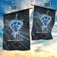 Shu Air Void Egyptian Garden Flag with Storm God and Ankh Ancient Mythology