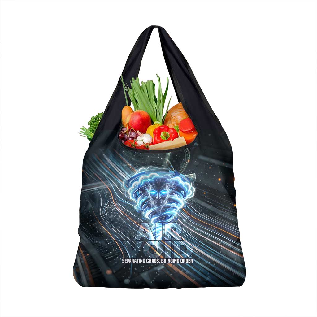 Shu Air Void Egyptian Grocery Bag with Storm God and Ankh Ancient Mythology