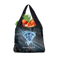 Shu Air Void Egyptian Grocery Bag with Storm God and Ankh Ancient Mythology