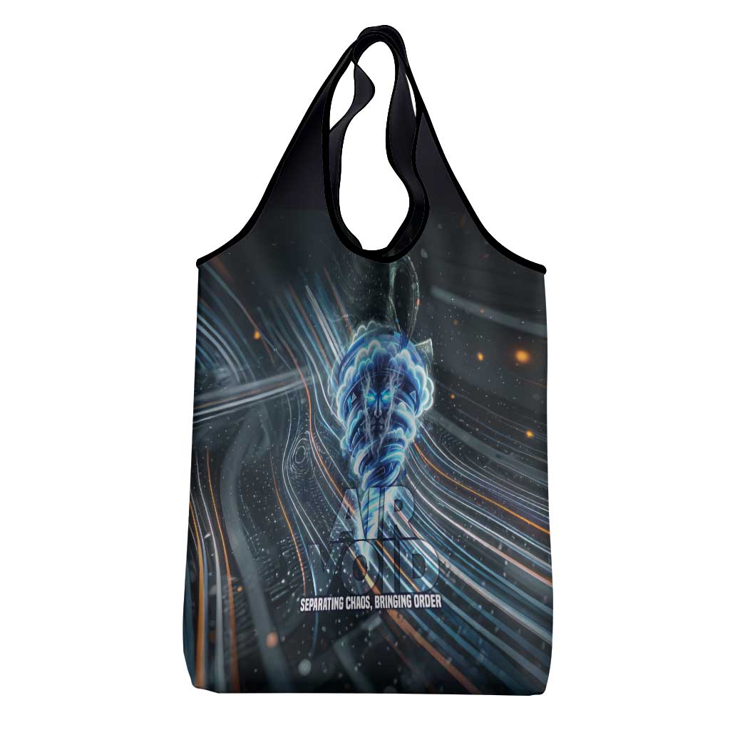 Shu Air Void Egyptian Grocery Bag with Storm God and Ankh Ancient Mythology