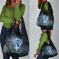 Shu Air Void Egyptian Grocery Bag with Storm God and Ankh Ancient Mythology