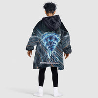 Shu Air Void Egyptian Kid Wearable Blanket Hoodie with Storm God and Ankh Ancient Mythology