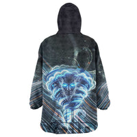 Shu Air Void Egyptian Kid Wearable Blanket Hoodie with Storm God and Ankh Ancient Mythology