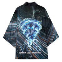 Shu Air Void Egyptian Kimono with Storm God and Ankh Ancient Mythology