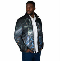 Shu Air Void Egyptian Padded Jacket with Storm God and Ankh Ancient Mythology
