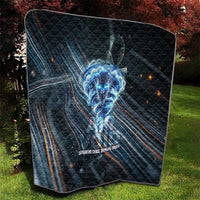 Shu Air Void Egyptian Quilt with Storm God and Ankh Ancient Mythology