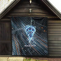 Shu Air Void Egyptian Quilt with Storm God and Ankh Ancient Mythology