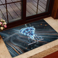 Shu Air Void Egyptian Rubber Doormat with Storm God and Ankh Ancient Mythology