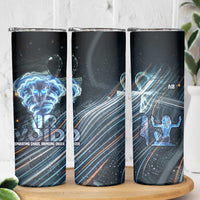 Shu Air Void Egyptian Skinny Tumbler with Storm God and Ankh Ancient Mythology