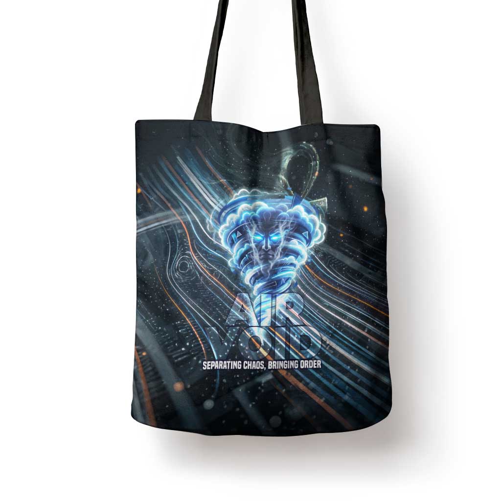 Shu Air Void Egyptian Tote Bag with Storm God and Ankh Ancient Mythology