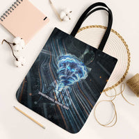 Shu Air Void Egyptian Tote Bag with Storm God and Ankh Ancient Mythology