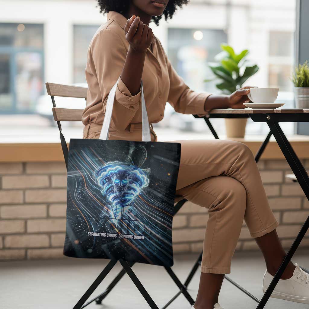 Shu Air Void Egyptian Tote Bag with Storm God and Ankh Ancient Mythology
