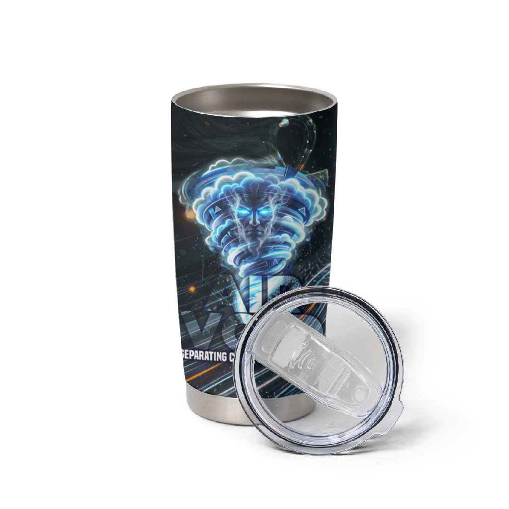Shu Air Void Egyptian Tumbler Cup with Storm God and Ankh Ancient Mythology